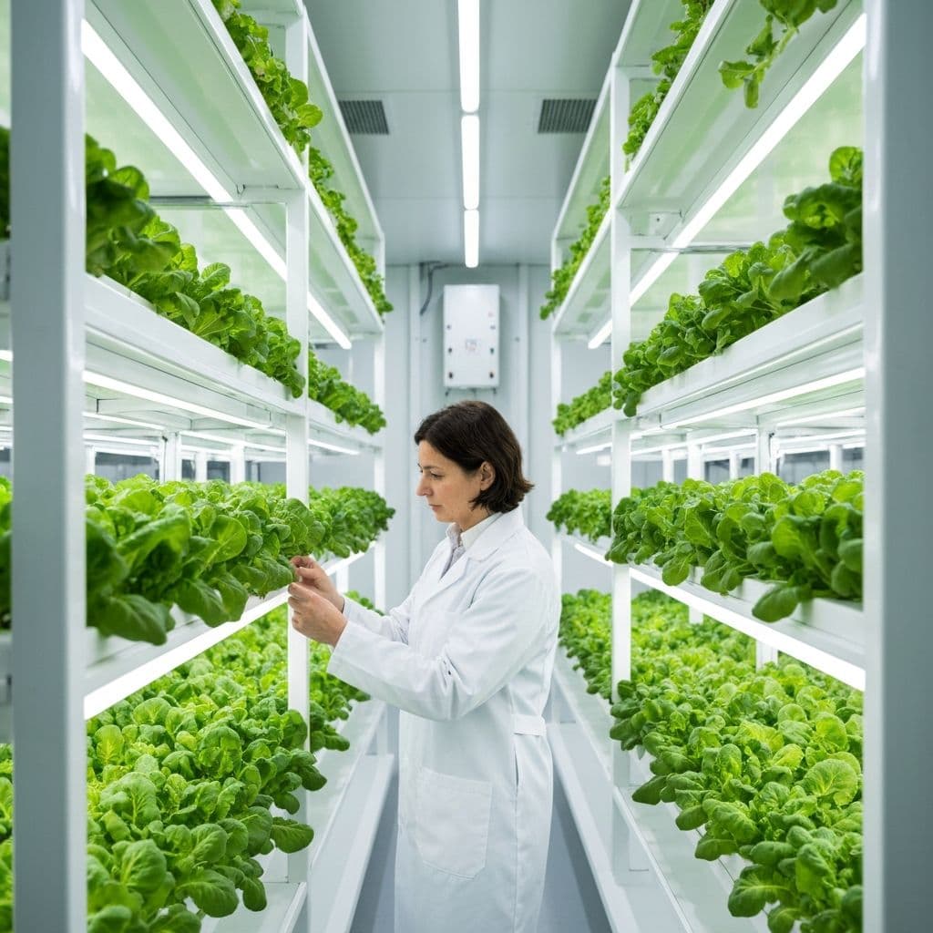 Indoor crop growing environment